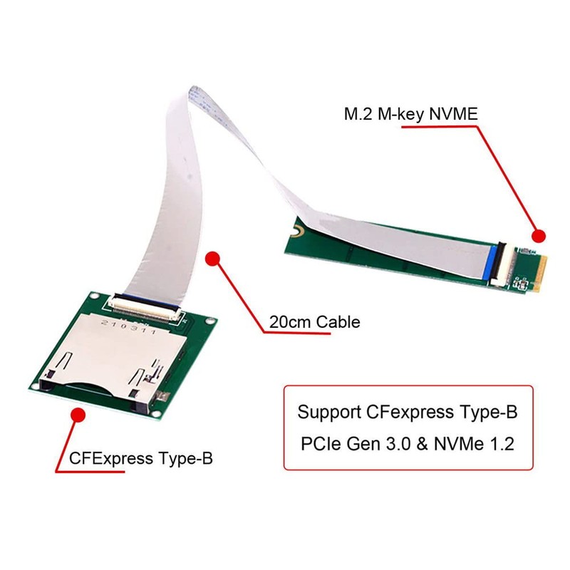 xiwai NGFF M.2 NVMe Câble d'Extension de Carte Mère vers