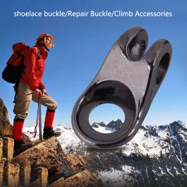 Oumij Rivet Boot Hooks Metal 20 x Boat Lace Hooks Lace Fittings Buckles with Rivets Leather Boot Shoes Climbing Repair Buckle for Repair/Camp/Hike/Climb Accessories (5 x 4 x 2 cm, Grey)