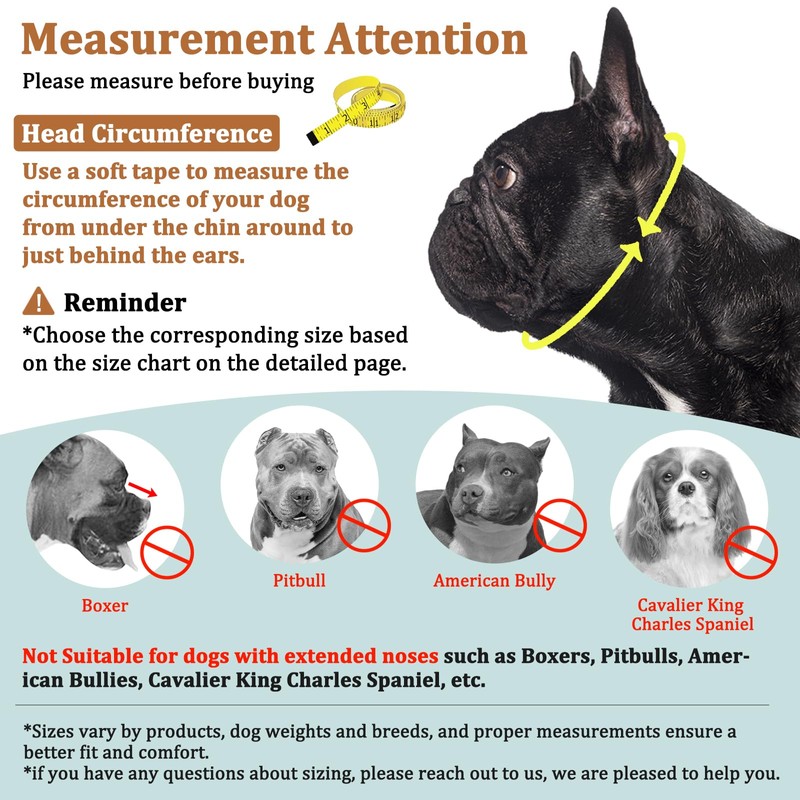 Mayerzon Short Snout Dog Muzzle for French Bulldog with Full