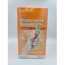 2 Pack of 30 Count Premium Quality Vinyl Disposable Gloves ~ One Size Fits All Comfortable Fit