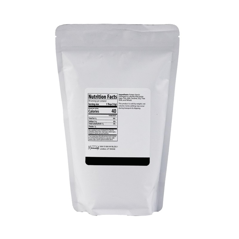Minimalist Potato Starch, Ideal for Thickening Sauces and Baking (40