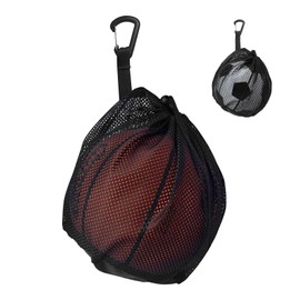 Rixotix Ball Bag, Ball Net 1 Ball Basketball Bag, Backpack Portable Ball Net, Mesh Bag, Basketball Ball Bag, Foldable with Drawstring for Football, Tennis, Children, Adults, Volleyball Backpack