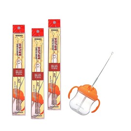 2-Pack Mini Straw and Baby Bottle Cleaning Brush Set D207 8ea