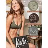 Kalon Women’s 4 Pack Demi Padded Bralette Wireless Comfortable Bra