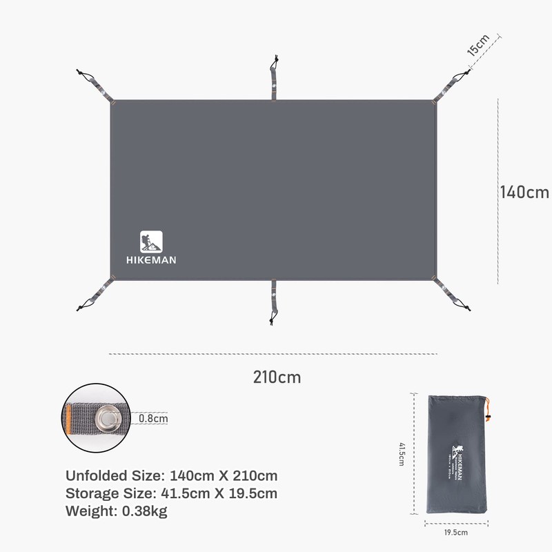Waterproof Tent Footprint Camping Tarp - Ultralight Tent Floor Saver,Multifunctional