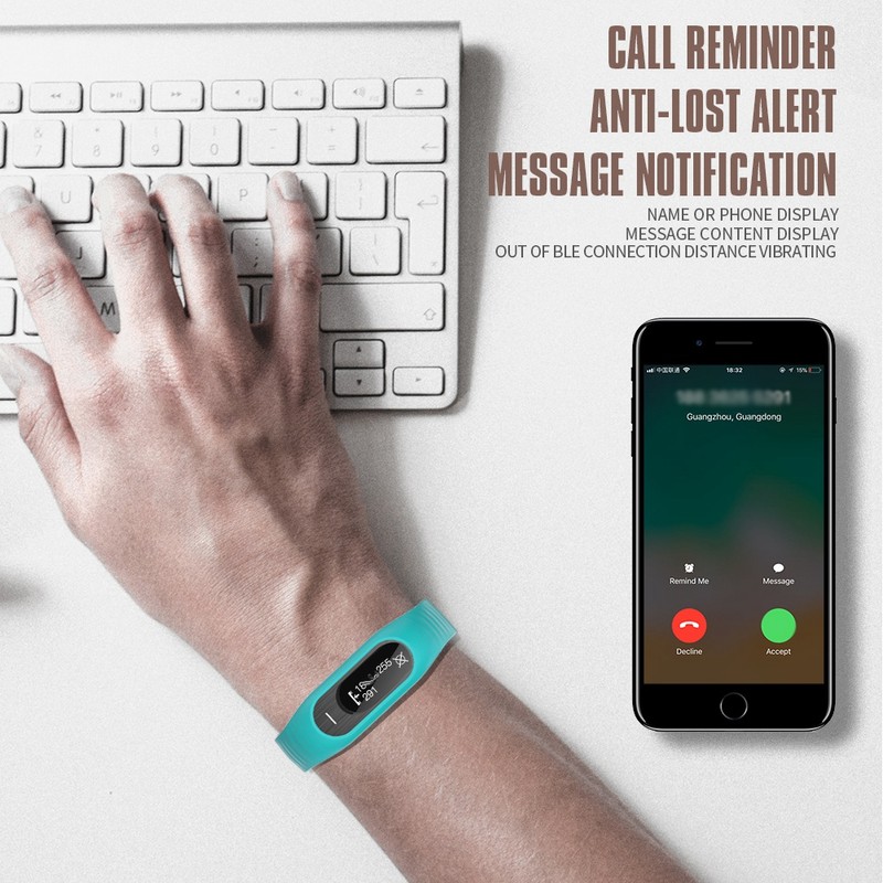 B15P Smart Bluetooth Sporting Waterproof Bracelet Fitness Tracker Matched With