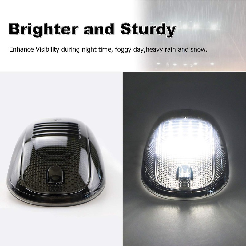 Tresound Cab Roof Marker Lights for 2003-2016 Dodge Ram 1500
