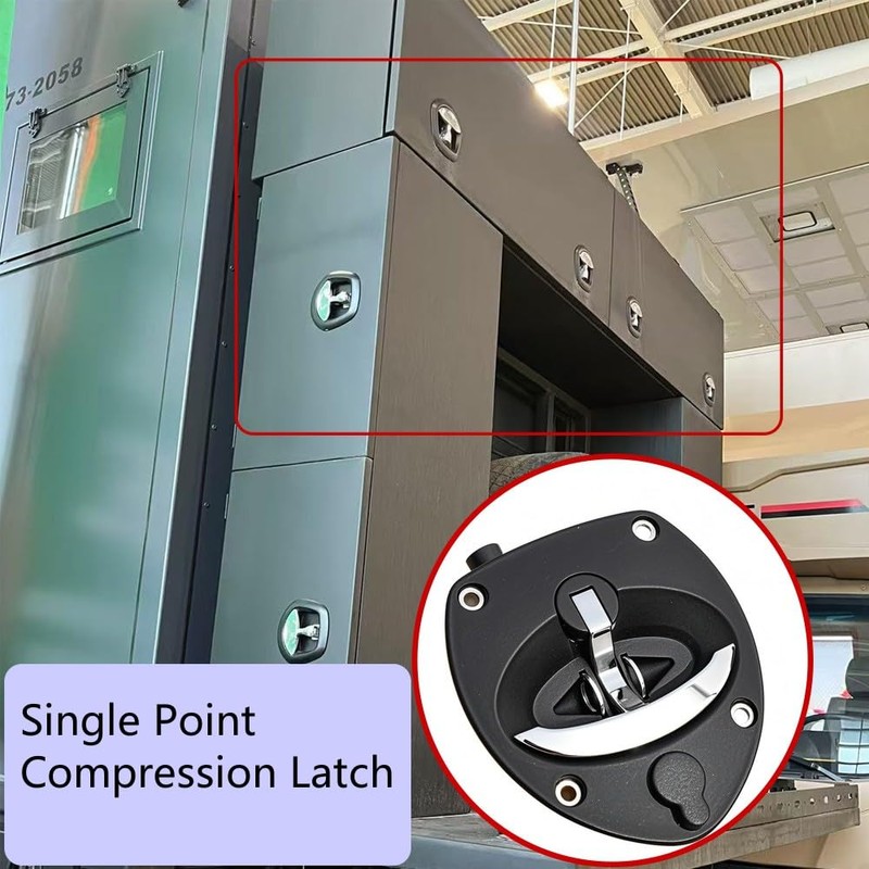 Single Point Compression Latch for Underbody Truck Tool Box ，