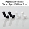 ELECOM Mouse Cable Lift 4-Pack (2 Black, 2 White) [Lifts