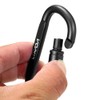 Lixada 9 Pack Aluminum Alloy D-ring Locking Carabiner Clip Set