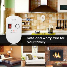 Unbranded Natural Gas Leak Detector, Plug-in Combustible Gas Leak Alarm LPG, LNG, Methane - 1 Pack