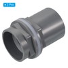 PATIKIL PVC Water Tank Pipe Fitting 1-1/2" ID DN40, Straight