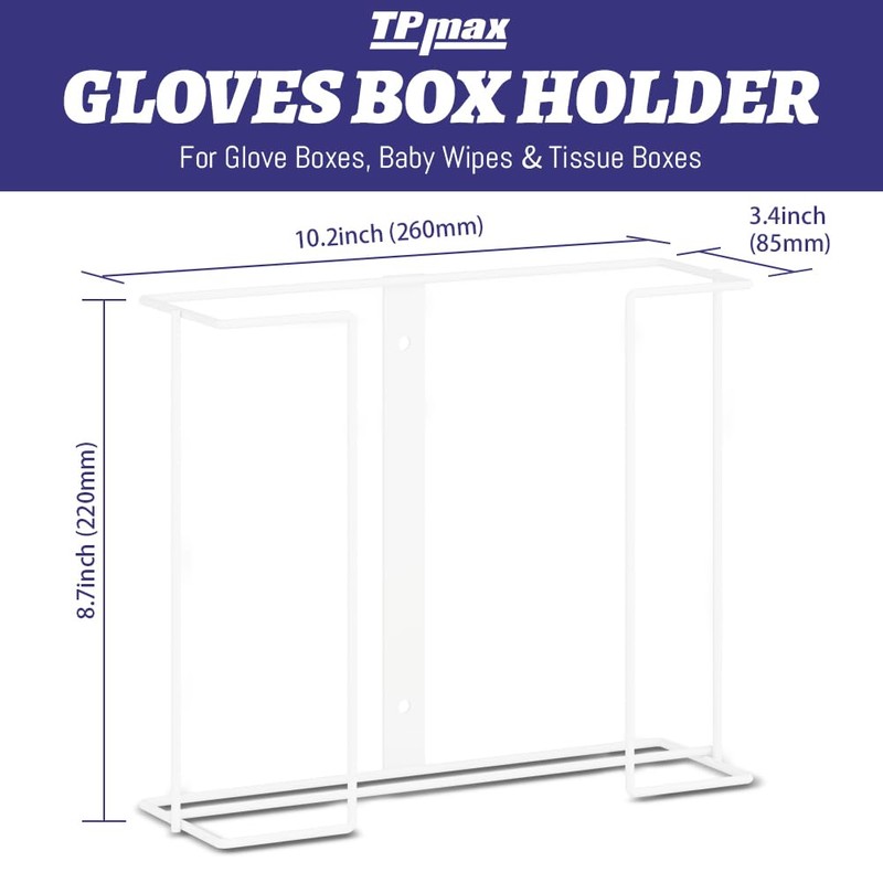 Medium Glove Box Holder, Glove Box, Wire Stand, Gloves Tissue