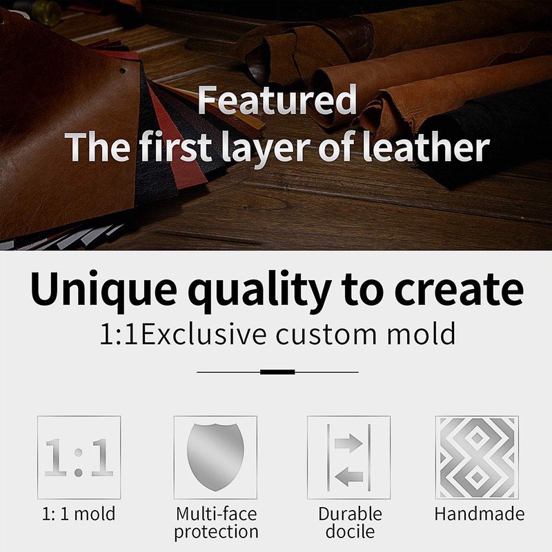 KASER Faux Leather Protective Case Key Fob Car Key Compatible