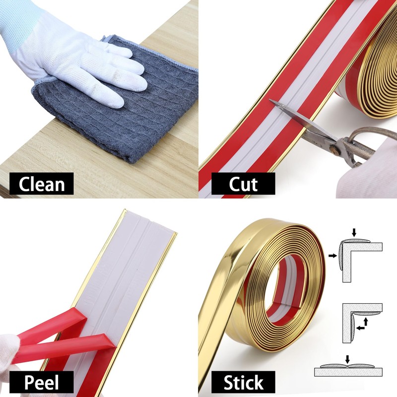 Trimold Multifunctional Wall Molding Trim & Corner Guards & Caulk