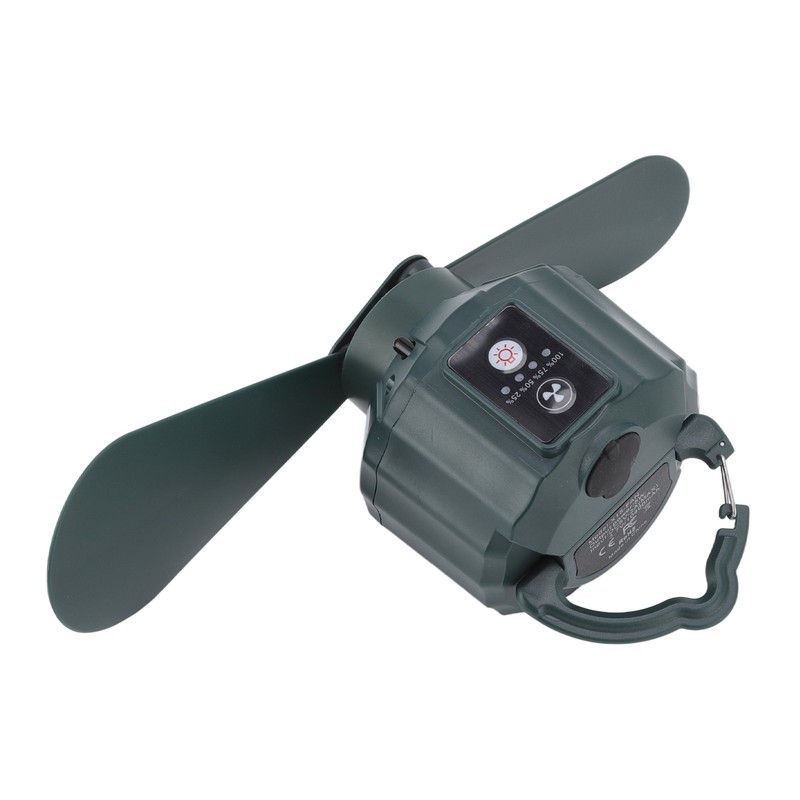 Portable Camping Fan LED 3 Speed Timing 10400mAh Waterproof USB