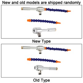 Cold Air Gun With Flexible Tube, Aluminum Alloy Mechanical Process Mini Vortex Cold Air Dry Cooling Gun + Flexible Tube