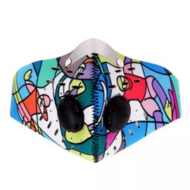 Unbranded Dust Masks with 5 Carbon Filters for Woodworking Outdoor Anti-Fog Breathable - CR Mask with 5 Filters