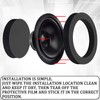 Hirificing 4PCS Speaker Foam Rings 6.5 inch Speaker Baffle Self-Adhesive