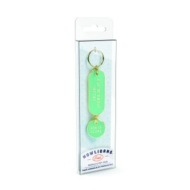 Genuine Fred Howligans - Cat/Kitten Collar Charm Keychain Set - Ask Me About My Cat/If I Care, Teal
