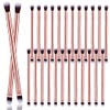 24 Pcs Eyeshadow Smudge Brush 2 in 1 Eyeshadow Brush