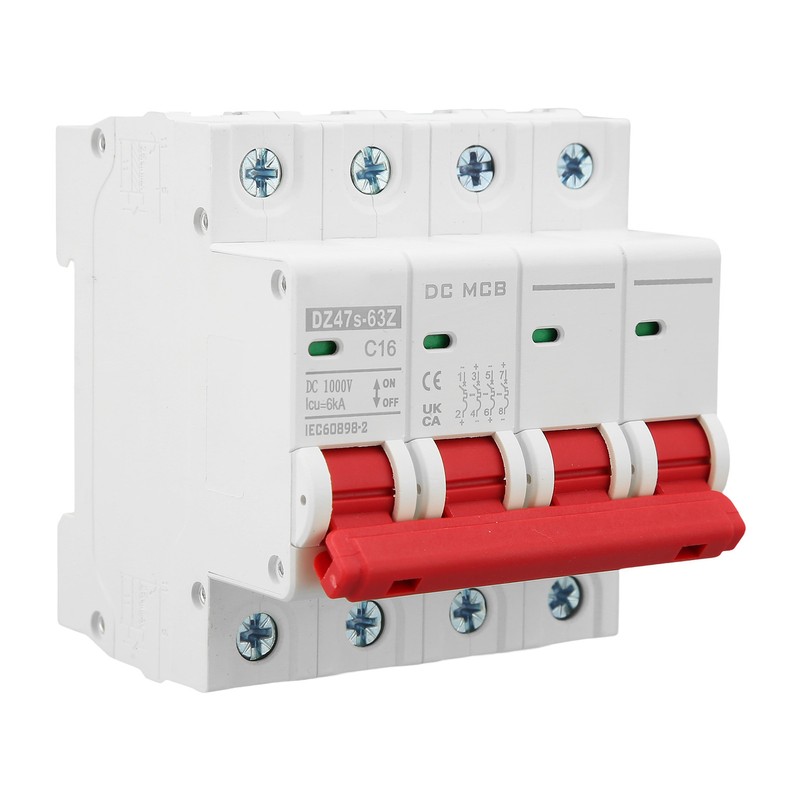 DC Miniature Circuit Breaker 4P Solar PV System 16A DIN