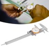 Dial Caliper Vernier Manual Measuring Gauge 0.02mm Accuracy 0150mm