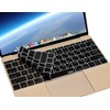 XSKN Hebrew English Language Silicone Black Keyboard Skins are Compatible