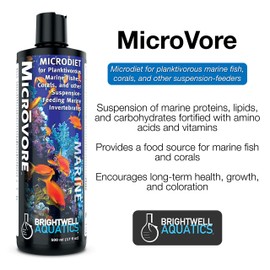 Brightwell Aquatics Microvore - Microdiet for Planktivorous Marine Fishes, Corals and Other Invertebrates