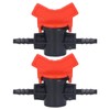 Pack of 2 Manual Control Valve, 8 mm, 4 mm,