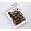 GANSSIA Coconut Shell Buttons Small Size 1/2 Inch (12.5mm) 4