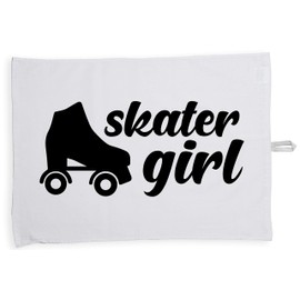 Hippowarehouse Skater girl Tea Towel Eco Printed Dish Cloth Kitchen accessory 50cmx70cm 100% Cotton