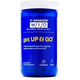 Swanson W/I/O Swanson WIO get UP & GO Cognition, Balanced, More Energy with Green Tea, Green Coffee Bean, L-theanine, and Rhodiola, Vegan, Wellness, 60 Veggie Capsules (30-Day Supply)
