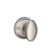 SCHLAGE Siena Knob with Andover Trim Non-Turning Lock, Satin Nickel
