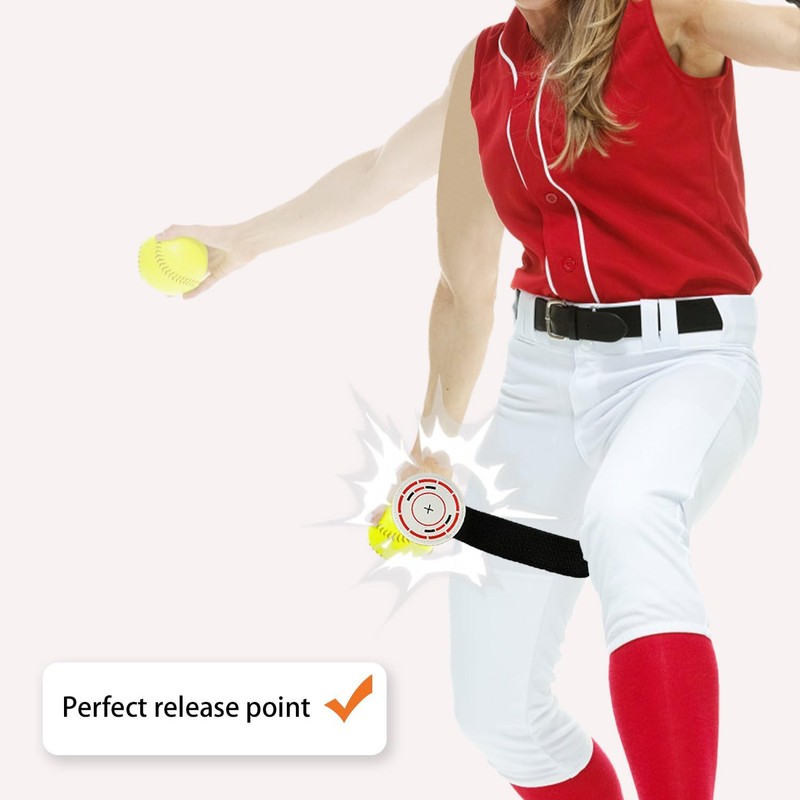 FEYRUN Perfect Circle Softball Pitching Training Aid (Red)