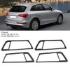 4Pcs Carbon Fiber Car Interior Door Handle Frame Cover Trim