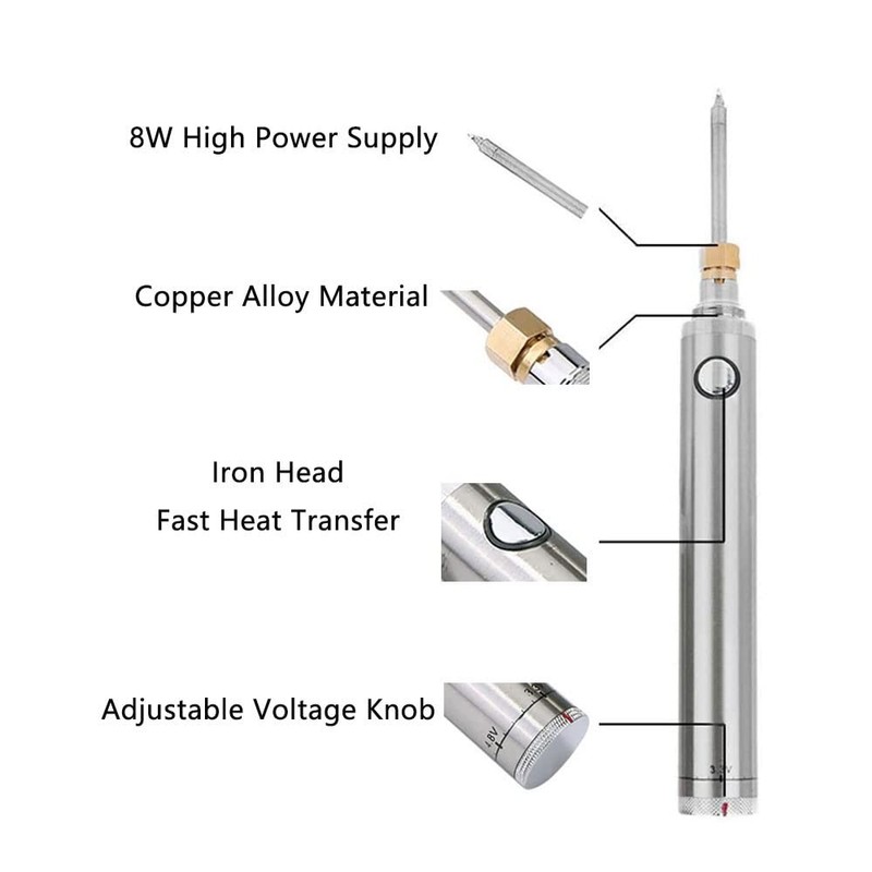 Gas Soldering Iron Pen USB Wireless Charging Soldering Iron Welding
