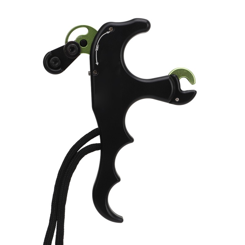 4 Finger Archery Release Aid Grip Adjustable Aluminum Alloy Compound