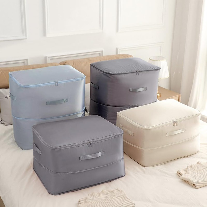 Ultra Space Saving Compression Storage Bags With Handles, Double Zipper