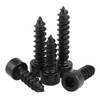 FEEIMOL Carbon Steel Self Tapping Screws Black Hex Socket Screws