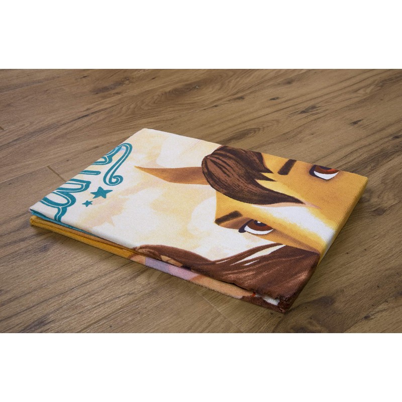 Herding Spirit Velour Towel, Cotton, Multi-Coloured, 75 x 150 cm