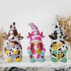 OrnamentallyYou Endearing Cow Gnome Trio Mini Statue Set of Three,