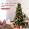 Uten Artificial Christmas Tree, 6Ft Unlit Pine Christmas Tree with