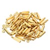 PATIKIL 15mm+6mm M3 Standoff Screws, 100 Pack Brass Hex PCB