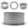 Metal Duct Flange Pipe Connector, 3-8" Metal Flange Vent Pipe