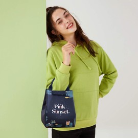 FANDARE Fashion Lunch Bag Cooler Bag Portable Picnic Handbag Insulated Lunch Bag Thermal Bag Cooler Bag Ice Bag Lunch Bag Insulated Bag for Men Women Work School Trip Blue, Blue B, Work