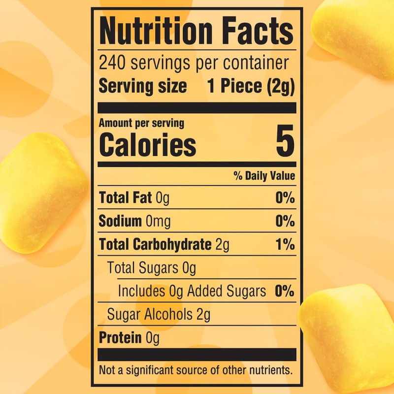 JUICY FRUIT Gum Sugar-Free Chewing Gum, JUICY FRUIT Chews, 40