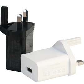 Wirafix 2 Pack USB Plug, 5V2A(2000mah) USB Charger Plug, Charger Plug Fast Charging Compatible with Mainstream Smartphones, Tablets, Headphones and Other Smart Devices, Black & White