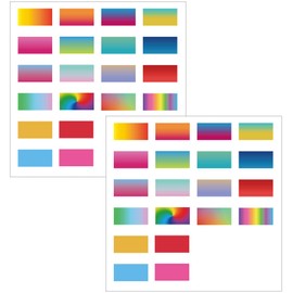 LUAATT Gradient Filter Screen Sheet Compatible for Casio F91W Series,20 Types Of High Transparency Colorful Filters,40 Pack Watch Screen Modification Decal