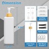 VITVITI Shampoo and Conditioner Dispenser, 17OZ Refillable Shower Soap Dispenser